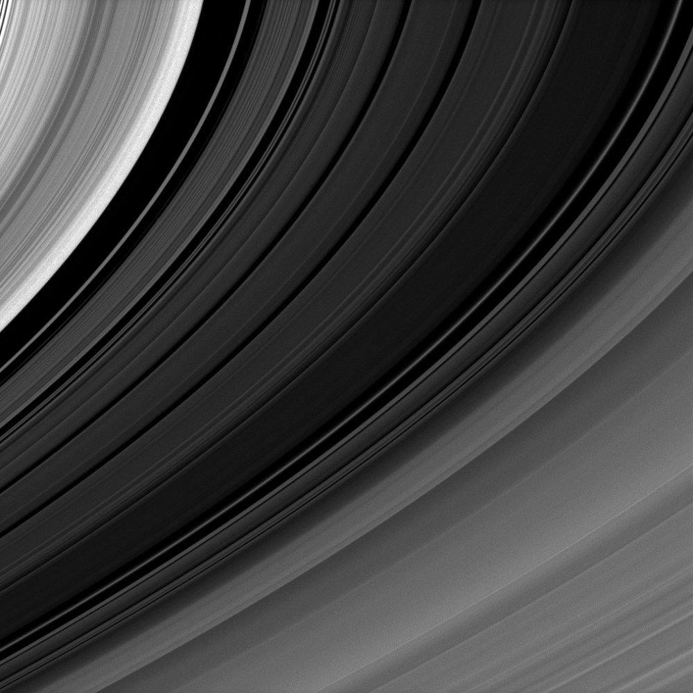 Sunlit Rings Seen From Below