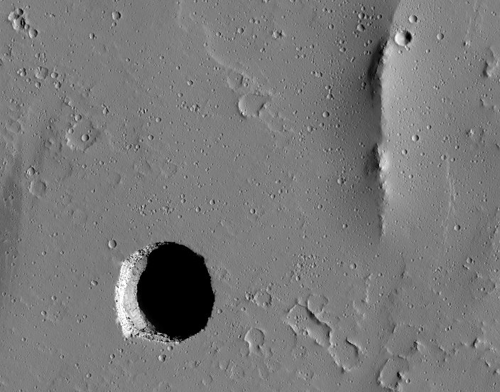 Collapse Pit on Mars