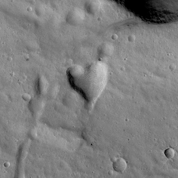 Heart-Shaped Crater