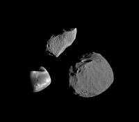 Comparison of Gaspra (top) and Mars' moons Deimos and Phobos (NASA/JPL)