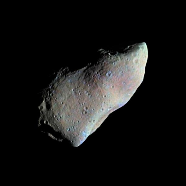Color mosaic of asteroid Gaspra (NASA/JPL)