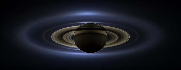 Image of Saturn in eclipse from July 19, 2013. (NASA/JPL-Caltech/SSI)