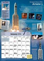 Each month features a different space theme along with 5 metric tons of info. (I measured.)