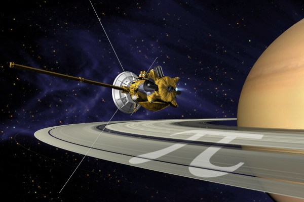 Cassini couldn't have orbited Saturn these past ten years without pi!