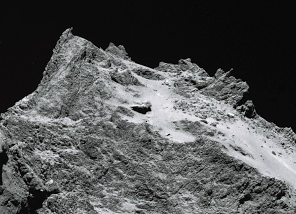 A mountain of ice and rock on Comet 67P/C-G