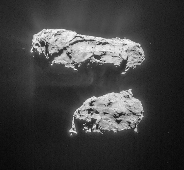 Comet 67P/C-G on March 14, imaged by Rosetta's Navcam. (ESA/Rosetta/NavCam – CC BY-SA IGO 3.0)