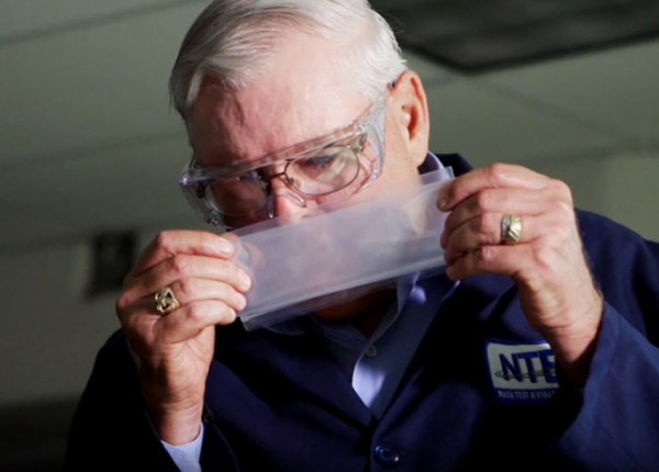Chemical Specialist George Aldrich is NASA's "master sniffer" (yes, that's a thing.) Credit: Science Channel