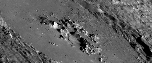 The possibly-volcanic crater Adedin on Mercury by MESSENGER. Credit: NASA/Johns Hopkins University Applied Physics Laboratory/Carnegie Institution of Washington.