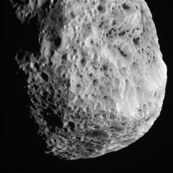 Hyperion on May 31, 2015 (NASA/JPL-Caltech/SSI)