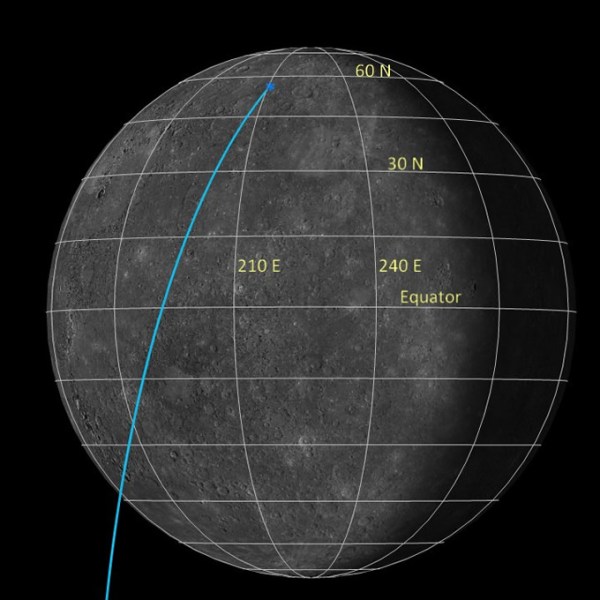 This is Where MESSENGER Impacted Mercury – Lights in the Dark