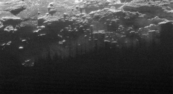 Looking down into Pluto's hazy atmosphere. NASA/JHUAPL/SwRI