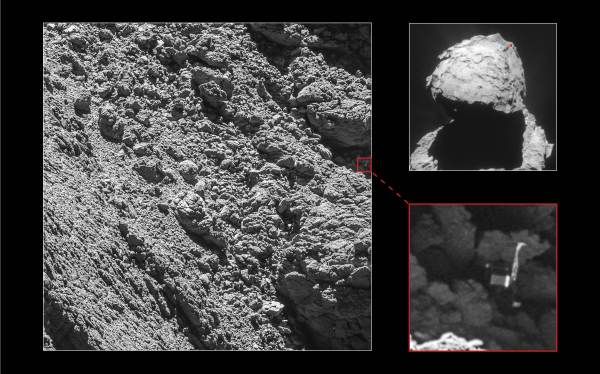 Rosetta's OSIRIS camera team has found the silent Philae lander on the surface of comet 67P