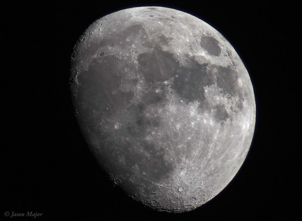 The Moon on Jan. 8, 2017. (© Jason Major)